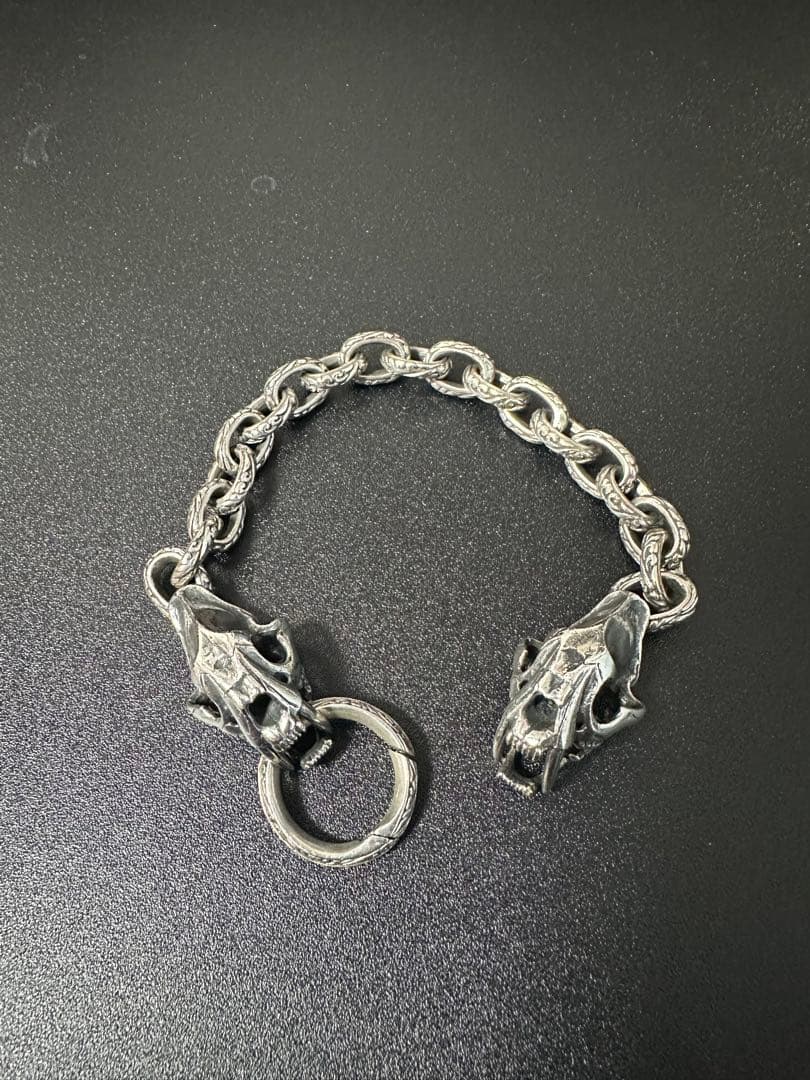 ノエルソカロZOCALOサーベルタイガー・フェイシング・ブレスレット :S Saber Toothed Tiger Facing Bracelet : L (22cm)｜サーベルタイガー