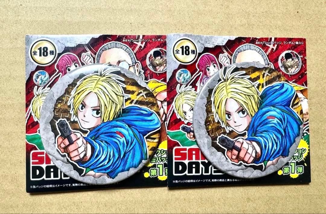 SAKAMOTO DAYS コレクション缶バッジ 朝倉シン 2点セット - メルカリ