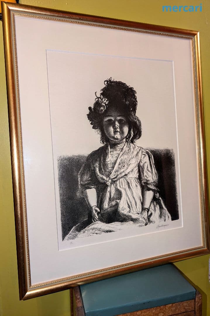 【お値下げ】小松崎邦雄　『人形』リトグラフ