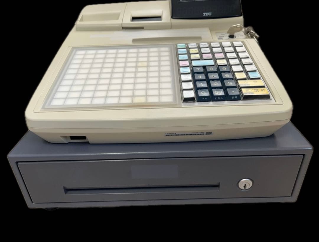 【動作OＫ】TEC 電子レジスター F S-1550 東芝テック -347-
