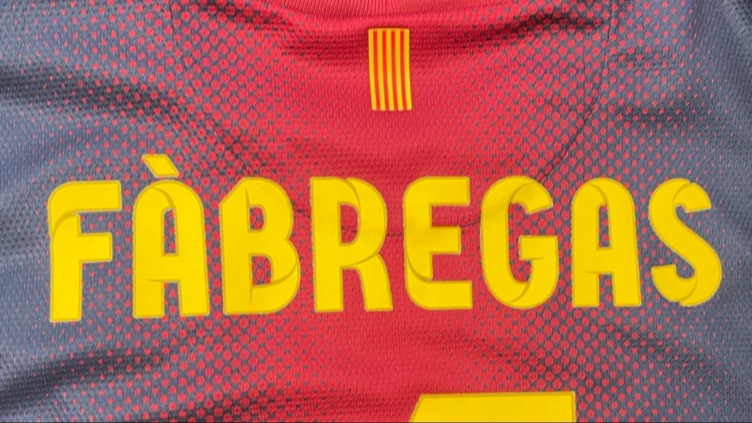正規・激レア】バルセロナ 12/13 ファブレガス 背番号4 ホーム M