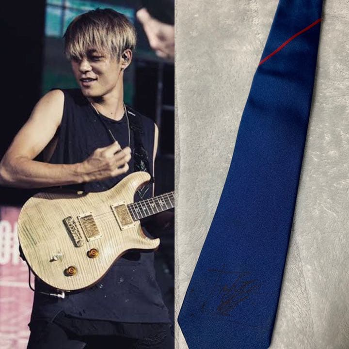 超希少【ONE OK ROCK】Toru/Ryota 直筆サイン入りネクタイ
