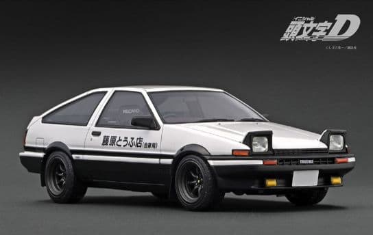 1/18 頭文字D 藤原文太フィギュア付き トヨタ86 スプリンタートレノ