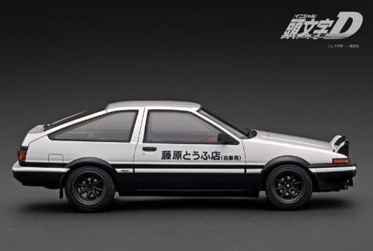 1/18 頭文字D 藤原文太フィギュア付き トヨタ86 スプリンタートレノ