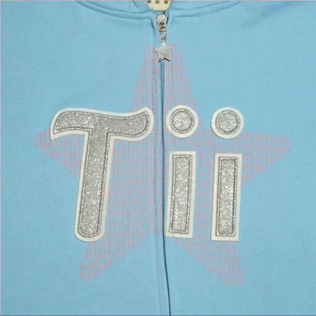 Tii ジップパーカー M 水色 激レア - メルカリ