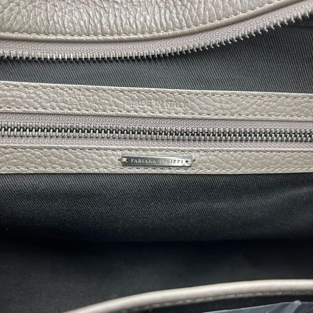極美品□ファビアナフィリッピ 2way ボストンバッグ ショルダー付 ロゴ