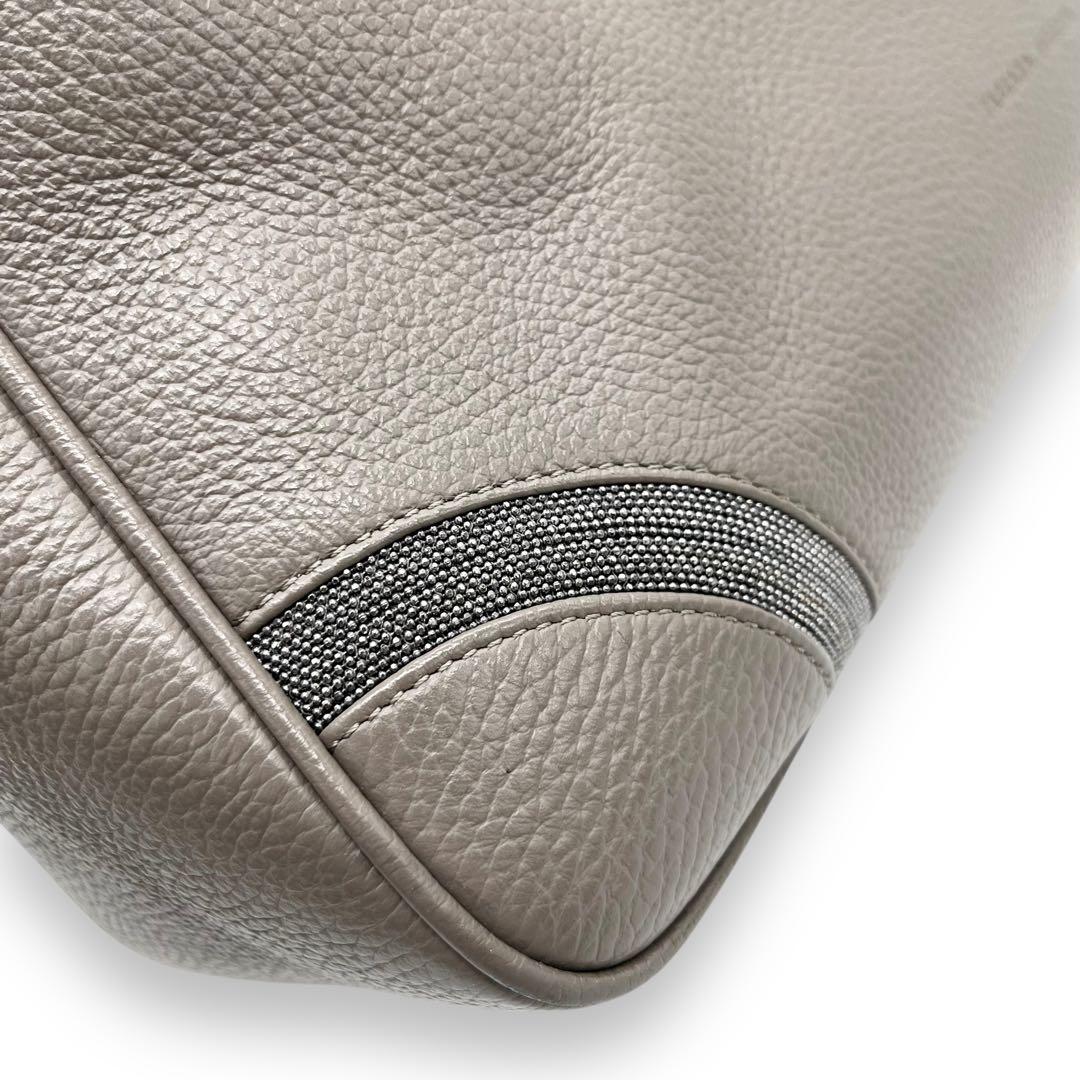 極美品□ファビアナフィリッピ 2way ボストンバッグ ショルダー付 ロゴ