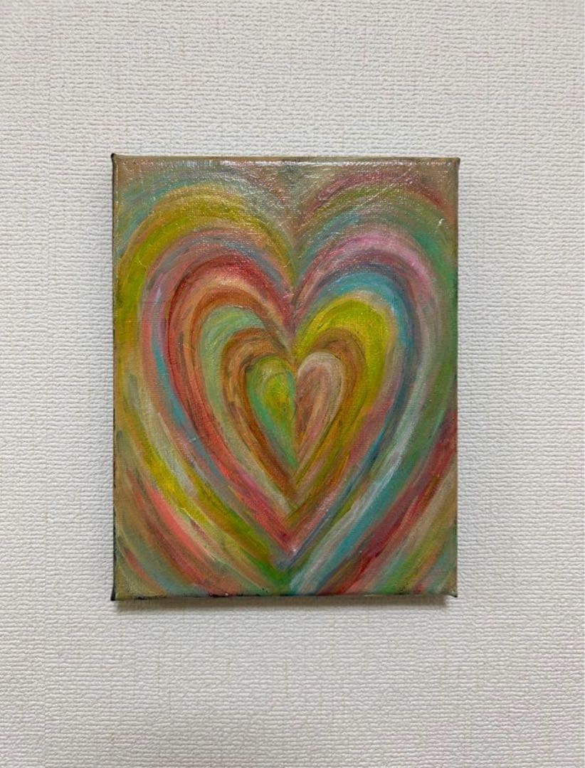 現代アート、抽象画、原画、インテリア、ポップアート、ハートの絵