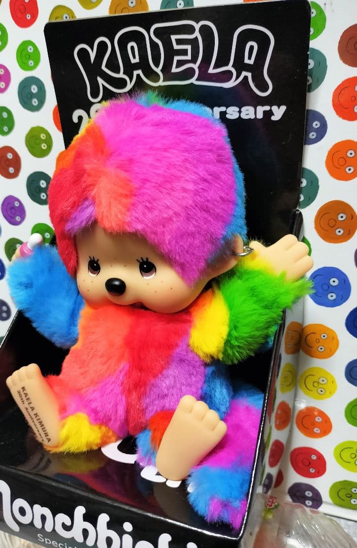 木村カエラ　モンチッチ　カエチッチ　カラフルレインボー　Sサイズ　ピアス