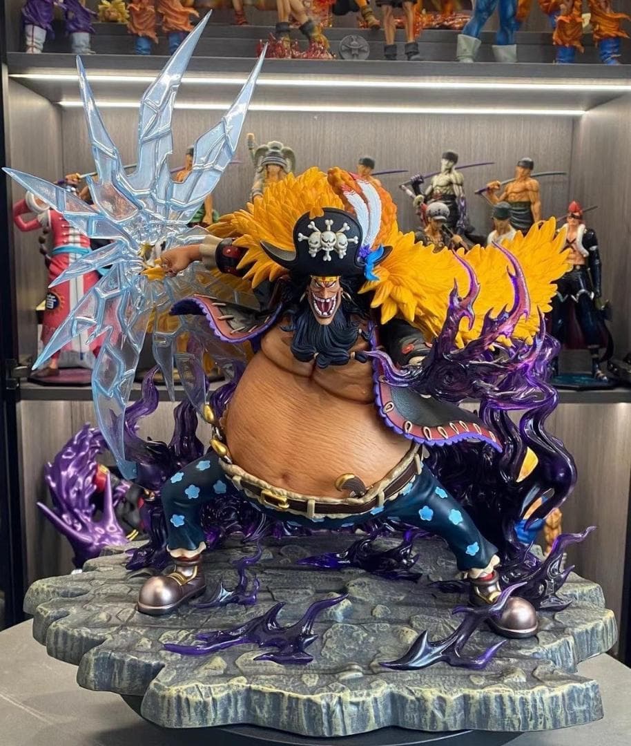 ワンピース 黒ひげ マーシャル ガレージキット フィギュア 塗装済み