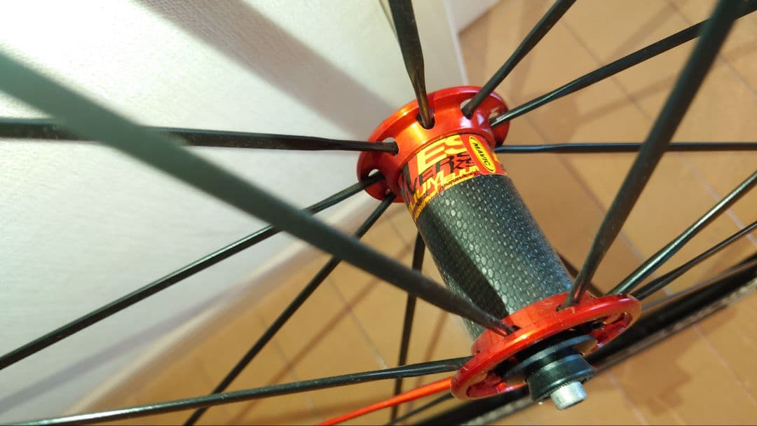 MAVIC KSYRIUM ES 赤ハブ シマノフリー ホイールセット - メルカリ