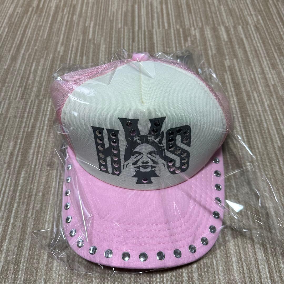 See No Evil Studded Mesh Cap \"Pink\"ピンク