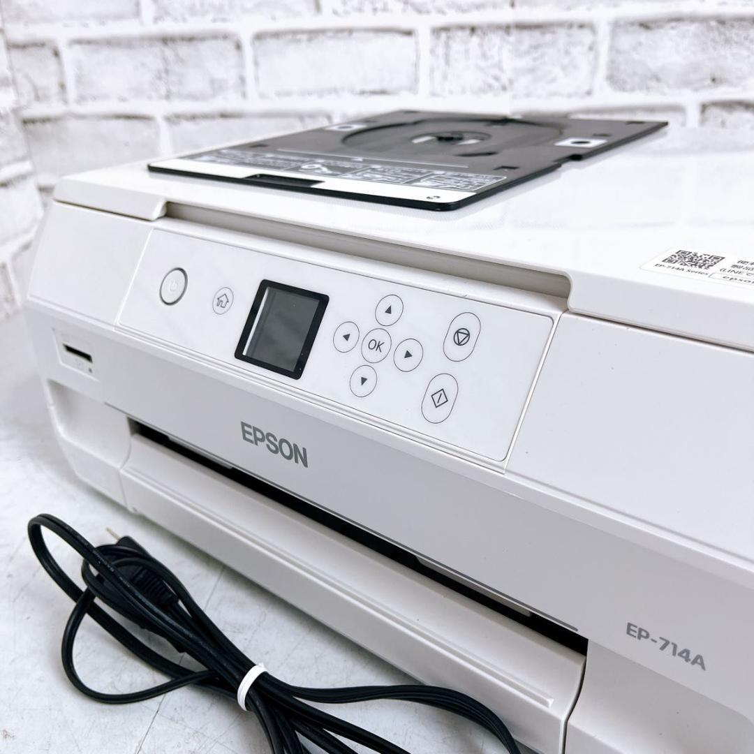 ☆すぐ使えるセット☆】EPSON EP-714A プリンター スマホ印刷 - メルカリ