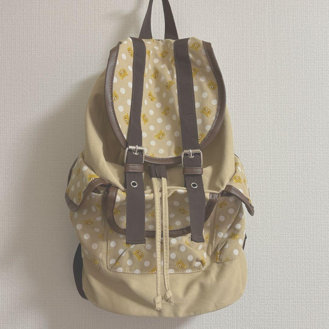 未使用 リラックマ SPINNS リュックサック ブラウン 森ガール 平成