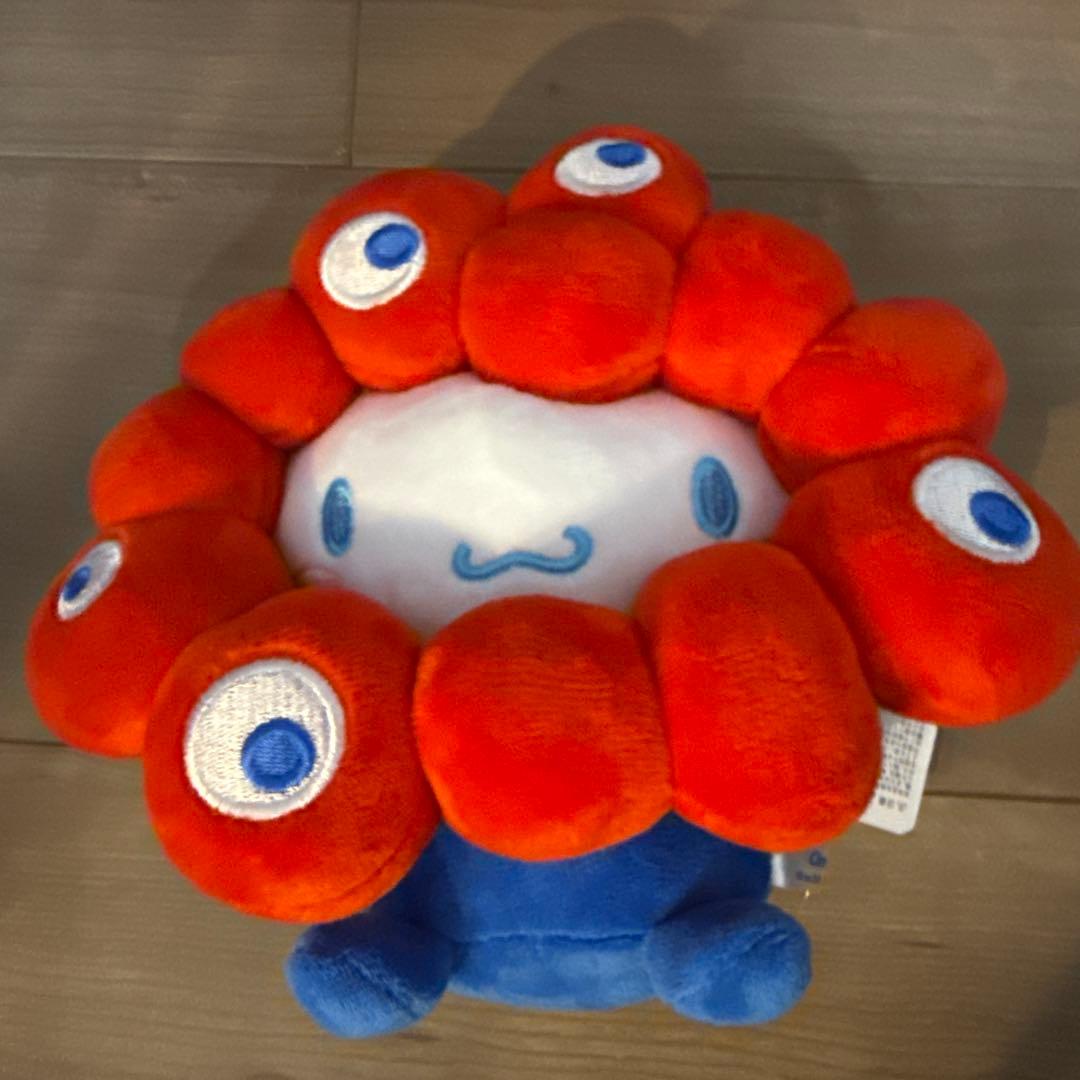 大阪関西万博ミャクミャクなりきりぬいぐるみ シナモンロールMサイズ　新品タグ付き シナモロール サンリオ 大阪・関西万博 ミャクミャクなりきり