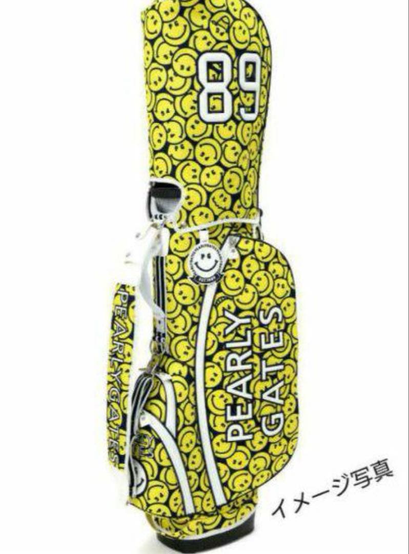 PEARY GATES スマイリーフェイス キャディバッグ PEARLY GATES（パーリーゲイツ） 【数量限定販売】【GRAPHIC-SMILY