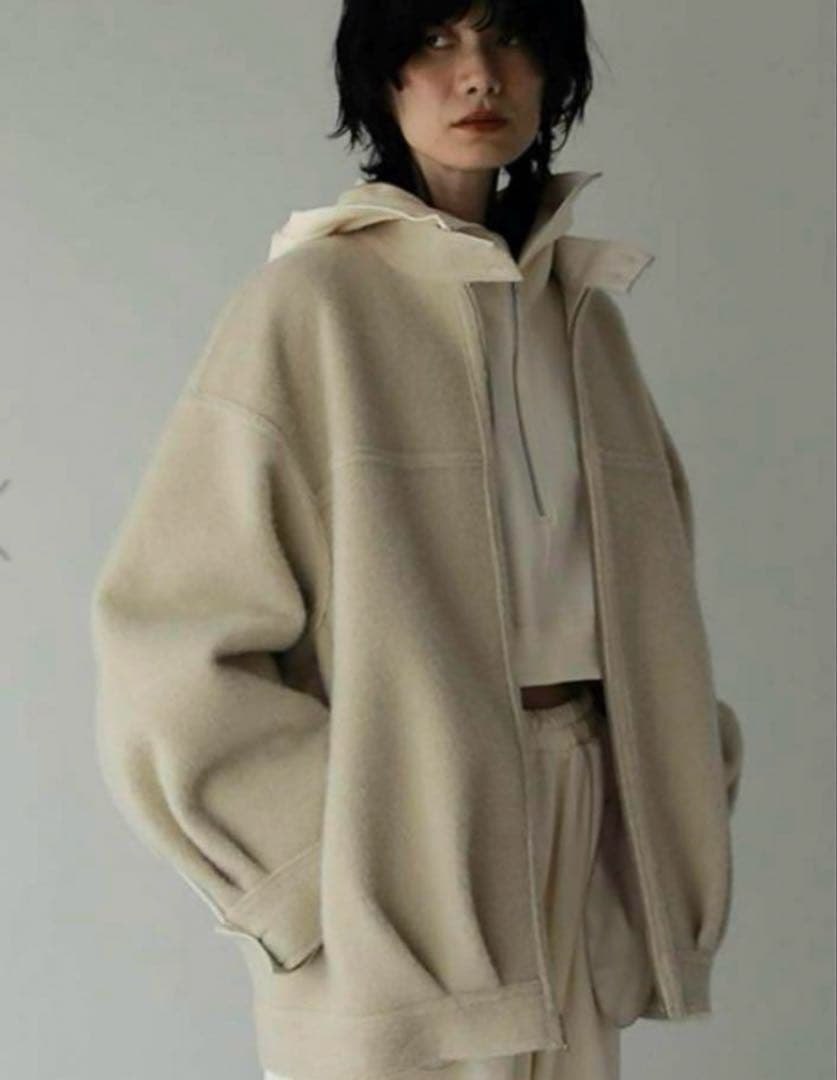 新品未使用 ETRE TOKYO リバーシブルボアブルゾン フェイクレザー