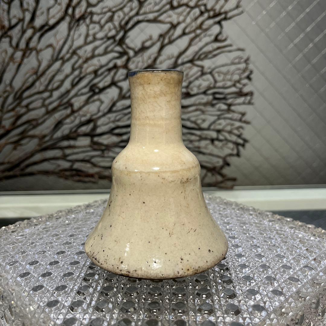 骨董 古伊万里 瀬戸 染付 笹図案 竹 仏花入れ 花器 花活け 現品限り