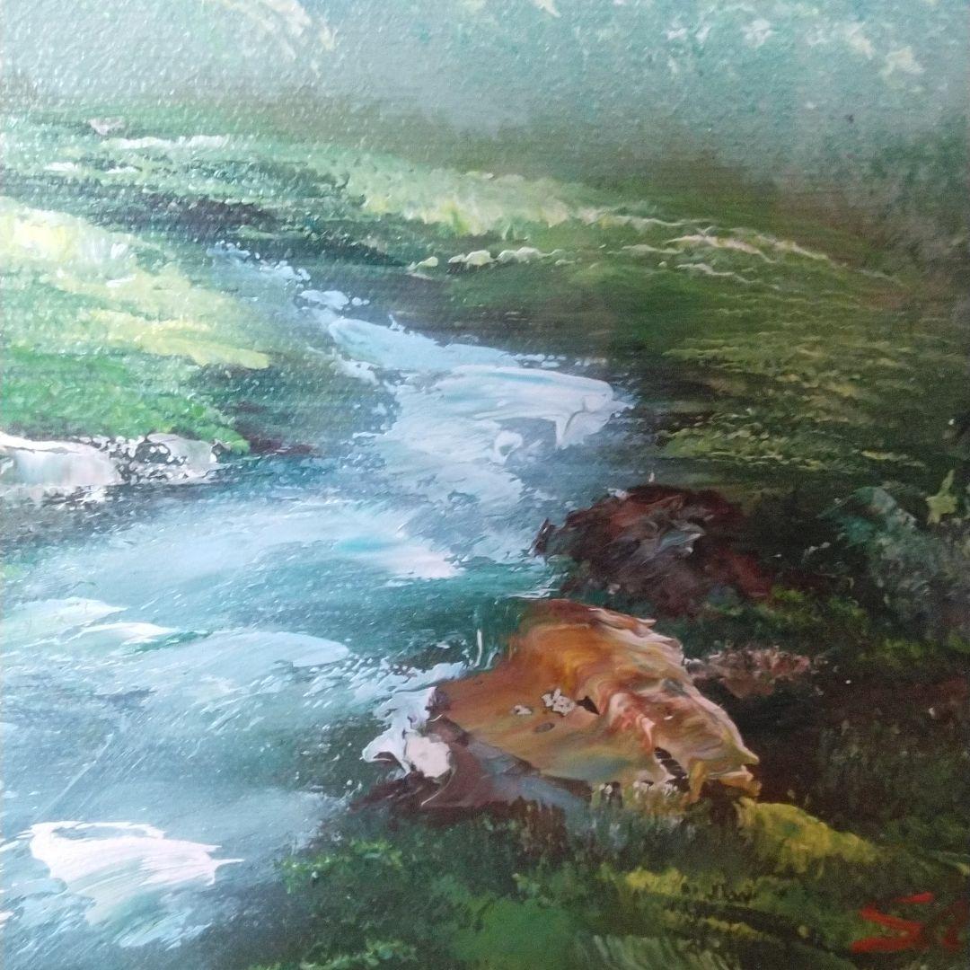 風景画　油絵F10　額付