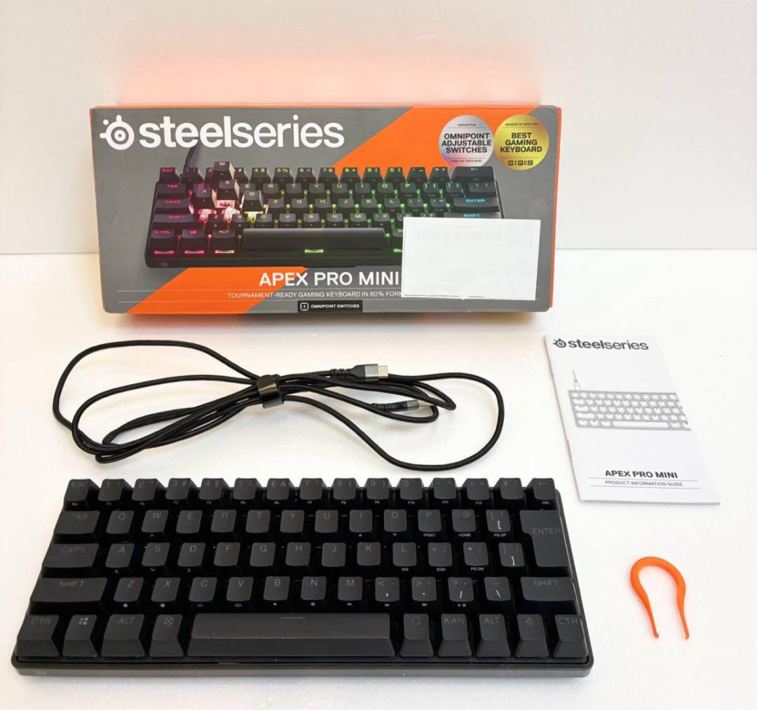 【美品】SteelSeries Apex Pro Mini JP STEELSERIES ゲーミングキーボード Apex Pro Mini US （USキー配列