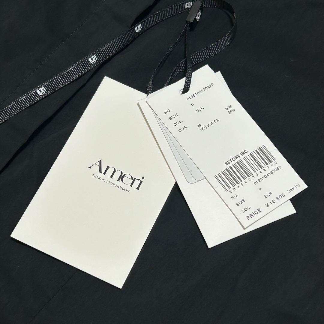 完売品⭐︎未使用新品Ameri アメリ2025ss ペタルスリーブブラウス 黒