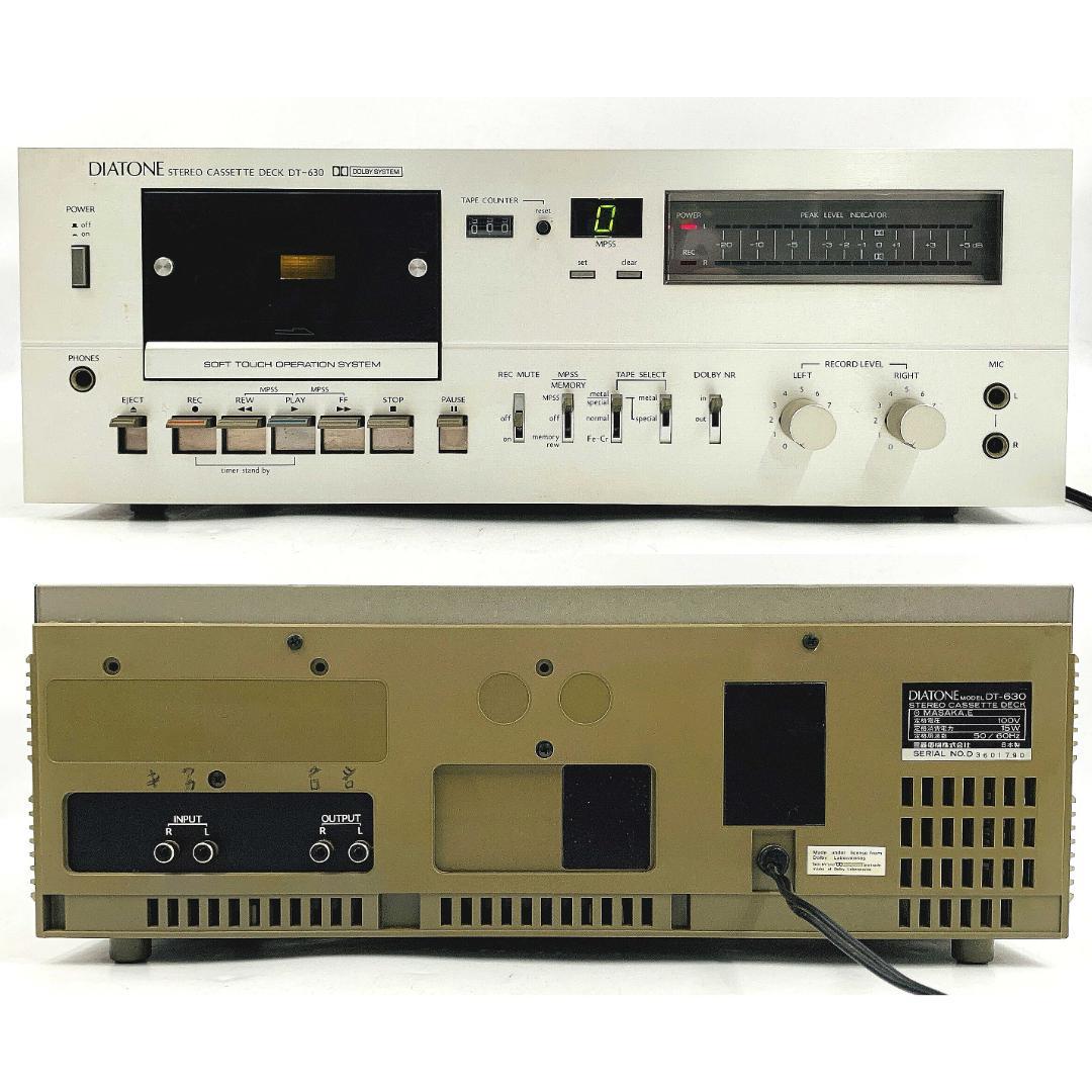 DIATONE DT-630 ステレオカセットデッキ 【通電OK ジャンク】 - メルカリ