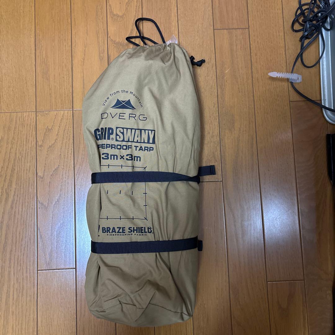 DVERG GRIP SWANY 防水タープ 3m x 3m DVERG DVERG×GRIP SWANY ドベルグ×グリップスワニー ファイヤー