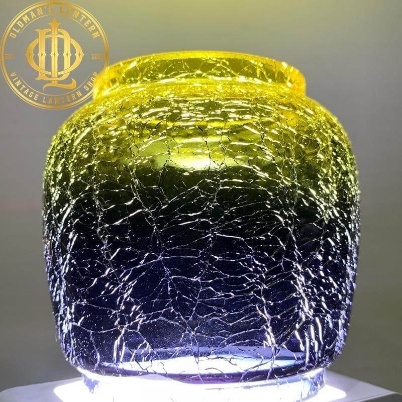 限定】クラックグラス ブルーグレー/ イエロー Feuerhand ホヤ - メルカリ