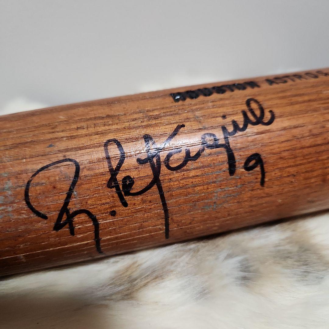 ロベルト ペタジーニ　HOUSTON ASTROS時代のサイン入りバット