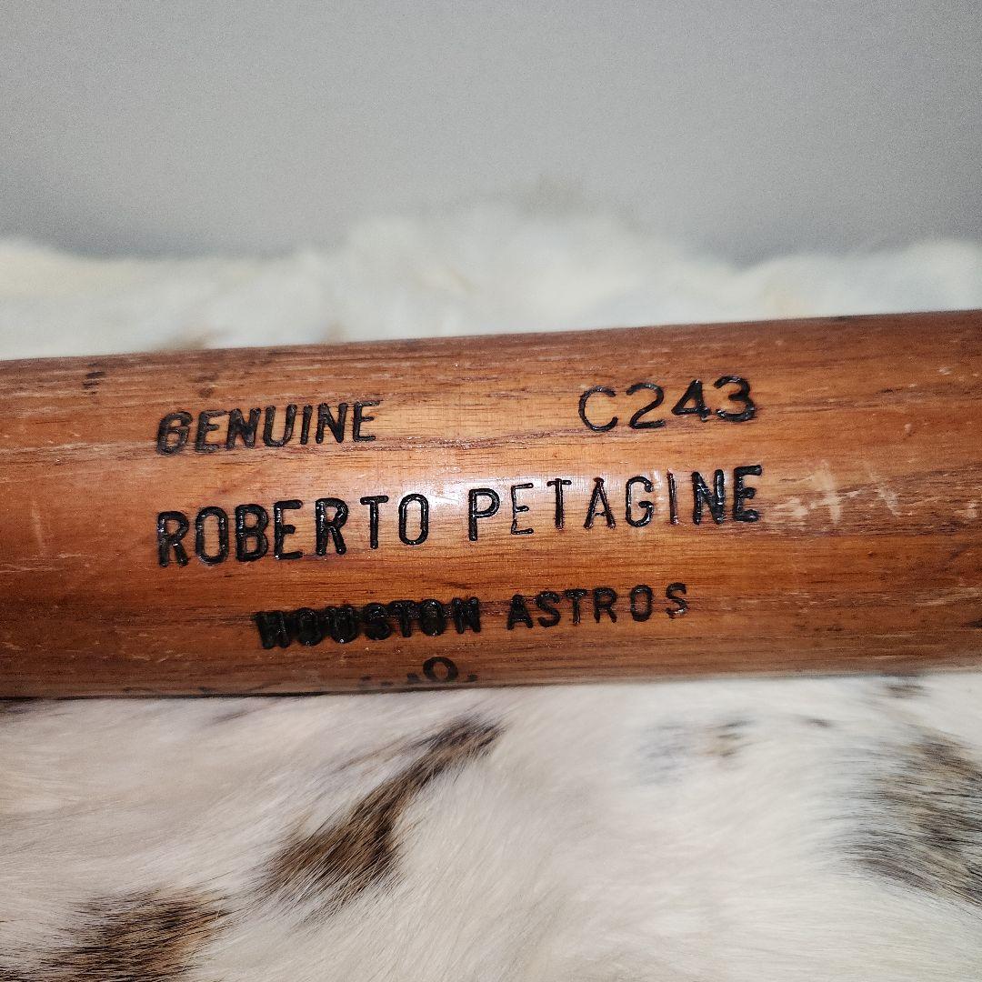 ロベルト ペタジーニ　HOUSTON ASTROS時代のサイン入りバット