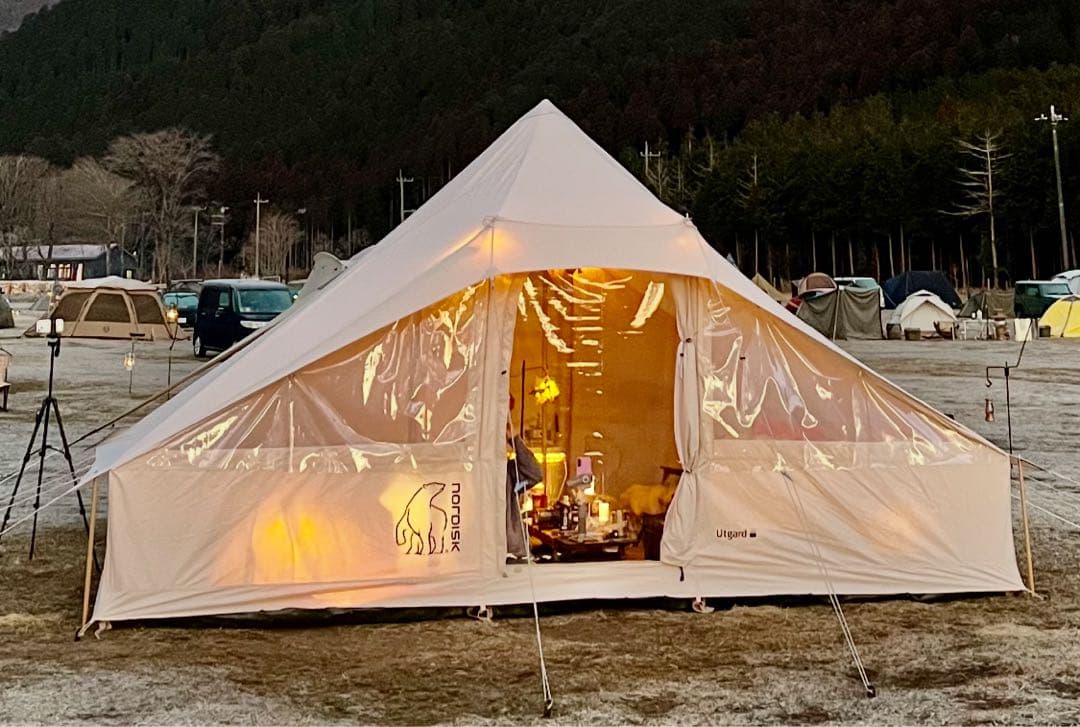 ノルディスク、ウトガルド13.2、キャンプオンパレード庇タープ、ポール