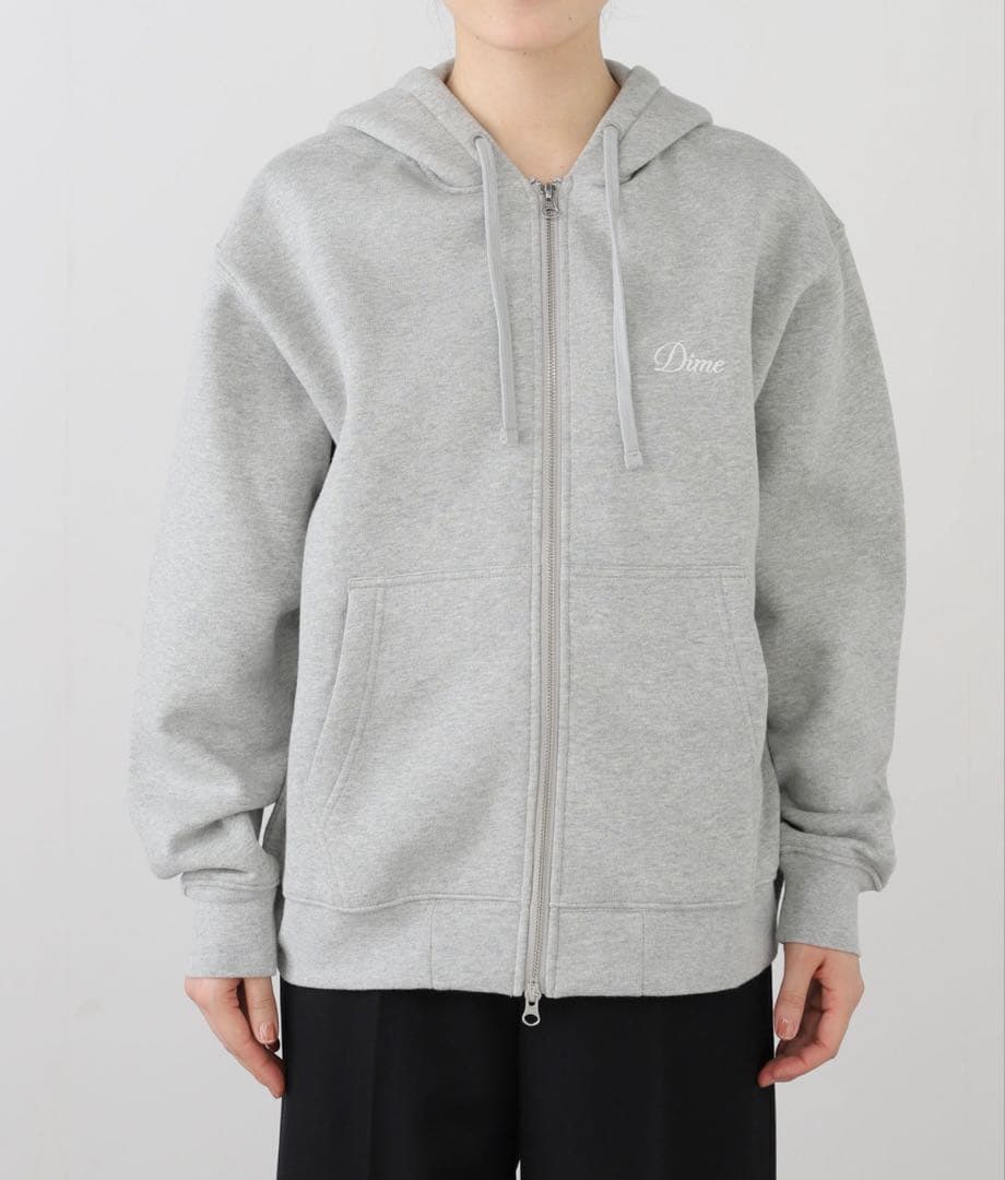 Dime パーカー フード グレー - メルカリ