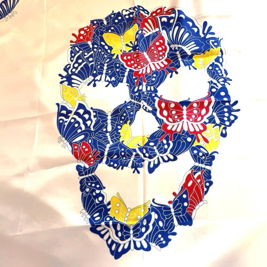 YOSHIKIスカーフ/スカルカラー/シルク