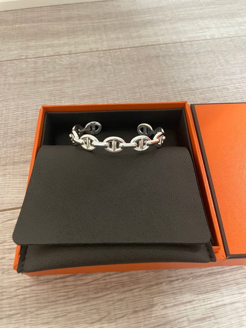 美品本物HERMESエルメスシェーヌダンクルアンシェネブレスレット HERMES エルメス シェーヌダンクル アンシェネ ブレスレット ユーズド