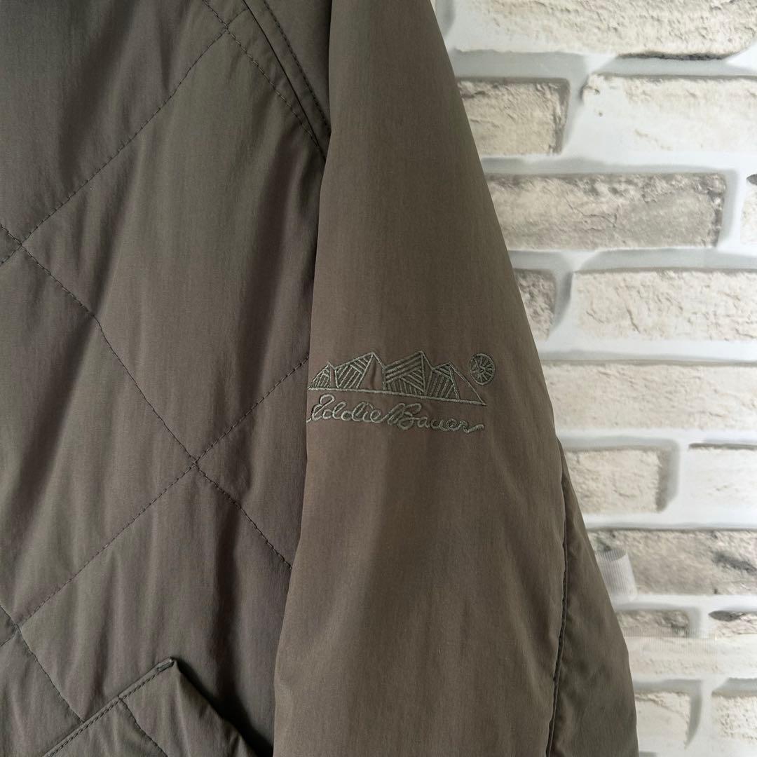 Eddie Bauer M キルティングジャケット カーキ 美品 90s 黒タグ - メルカリ