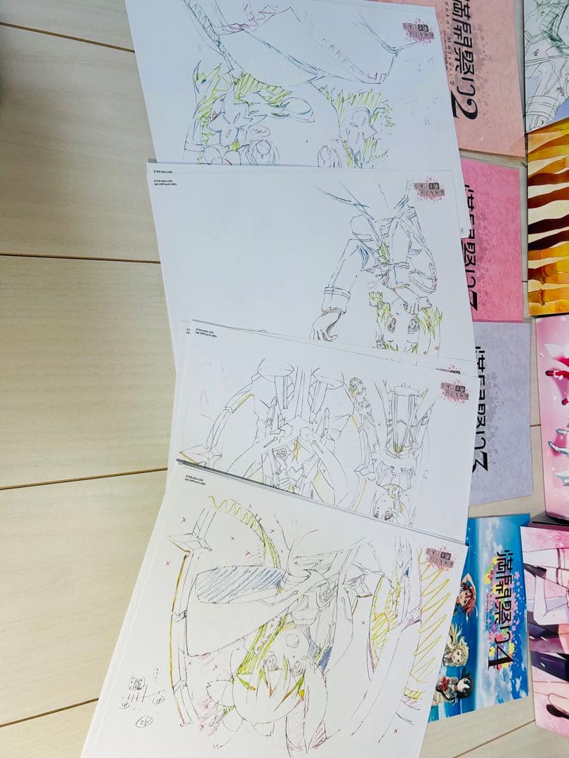 結城友奈は勇者である 仕事集 漫画祭り パンフレット 台本 複製原画 など