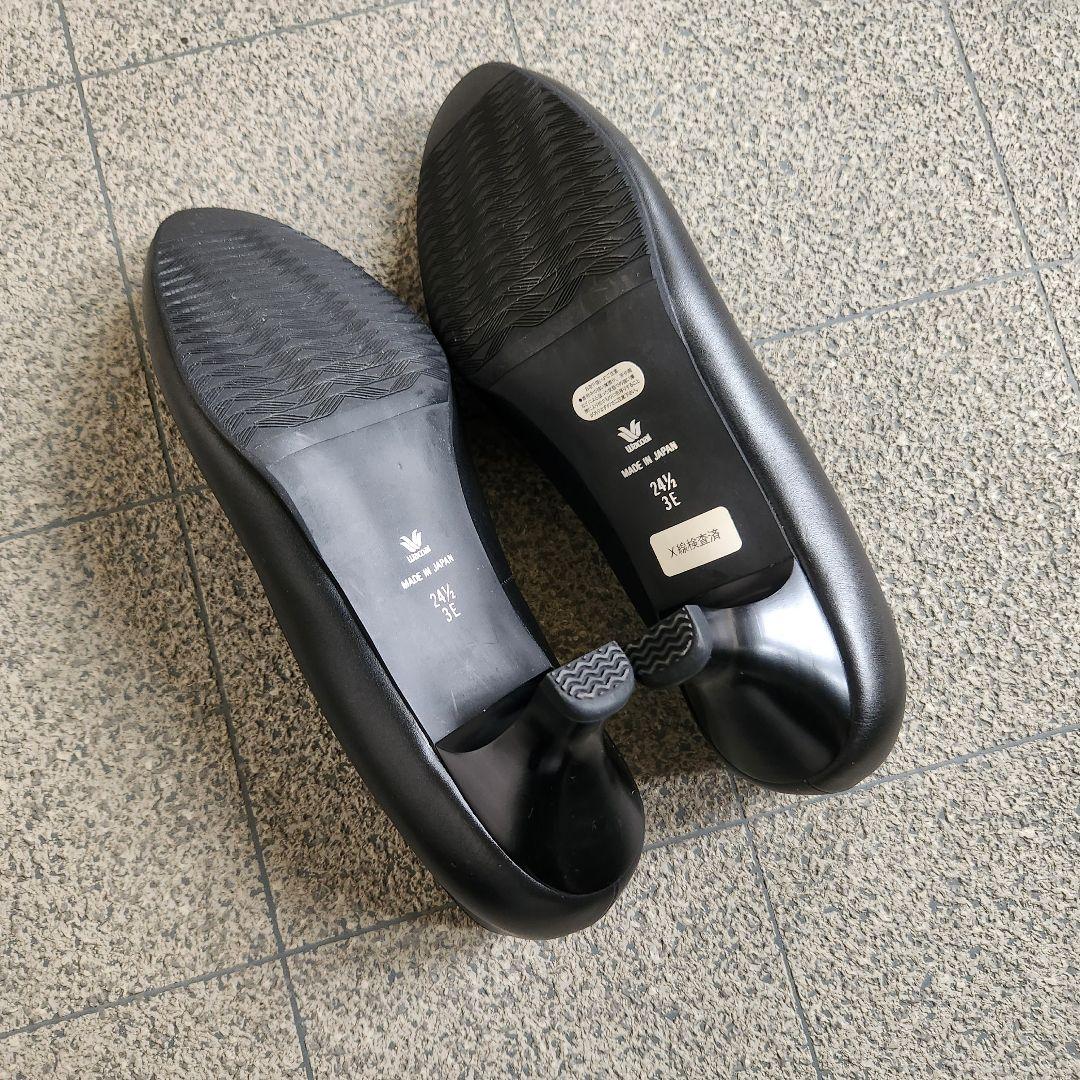 極美品☆Wacoal サクセスウォーク パンプス 黒24.5㎝3E 209