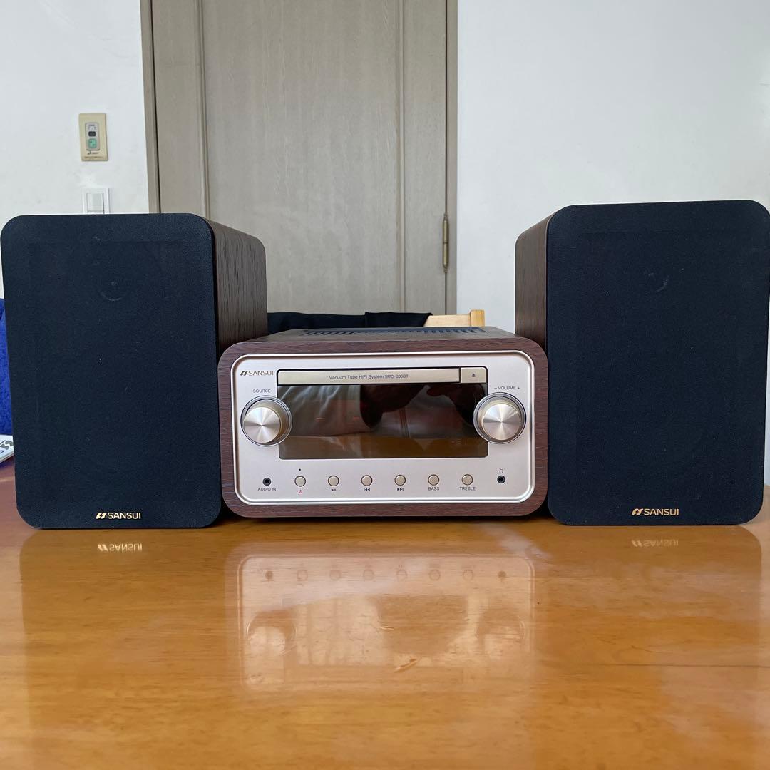 SANSUI CDステレオシステム SMC-300BT 真空管ハイブリッド CDステレオシステム SANSUI SMC-300BT [Bluetooth