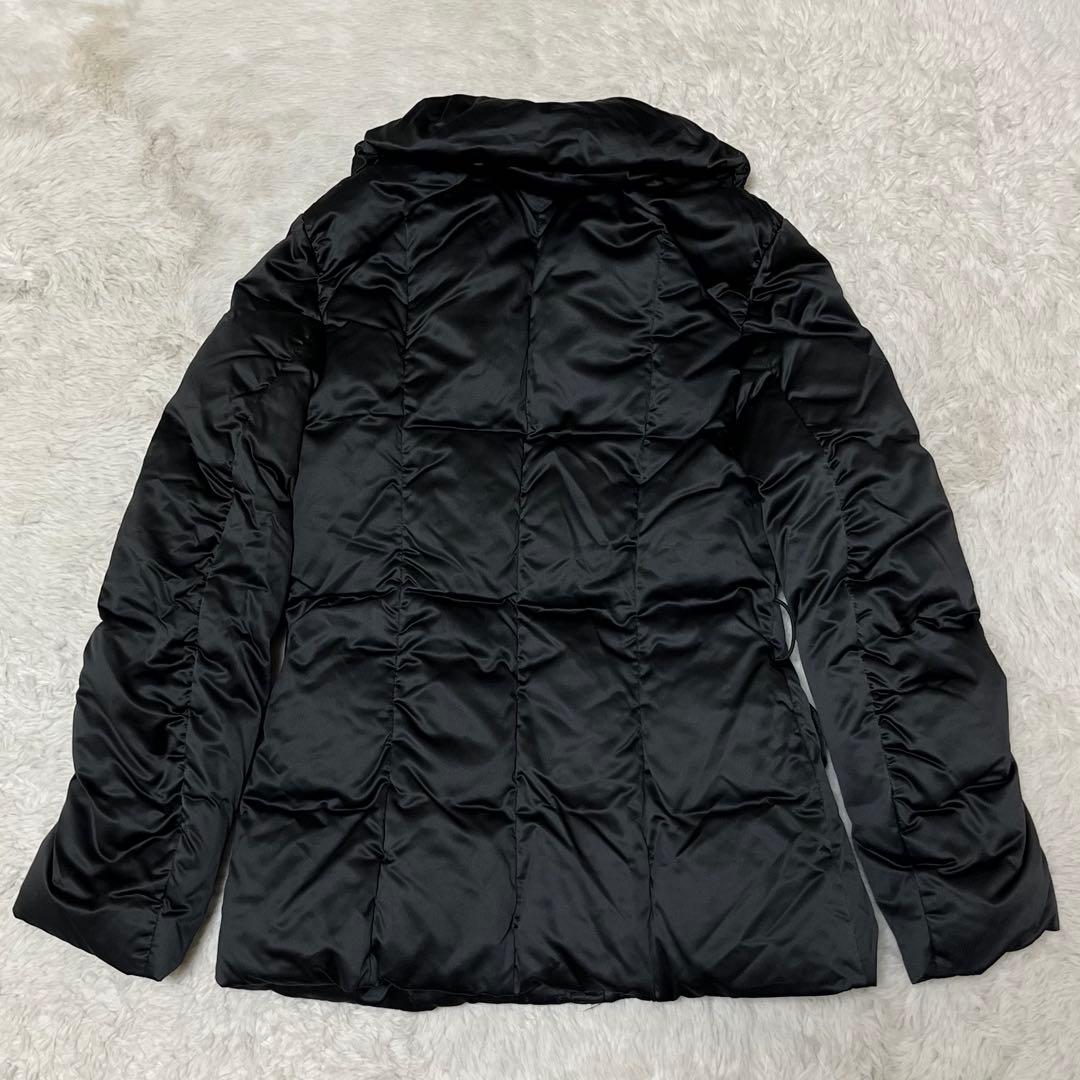 EPOCA エポカ ダウンジャケット ダウンコート ジップ 黒 ビッグカラー L