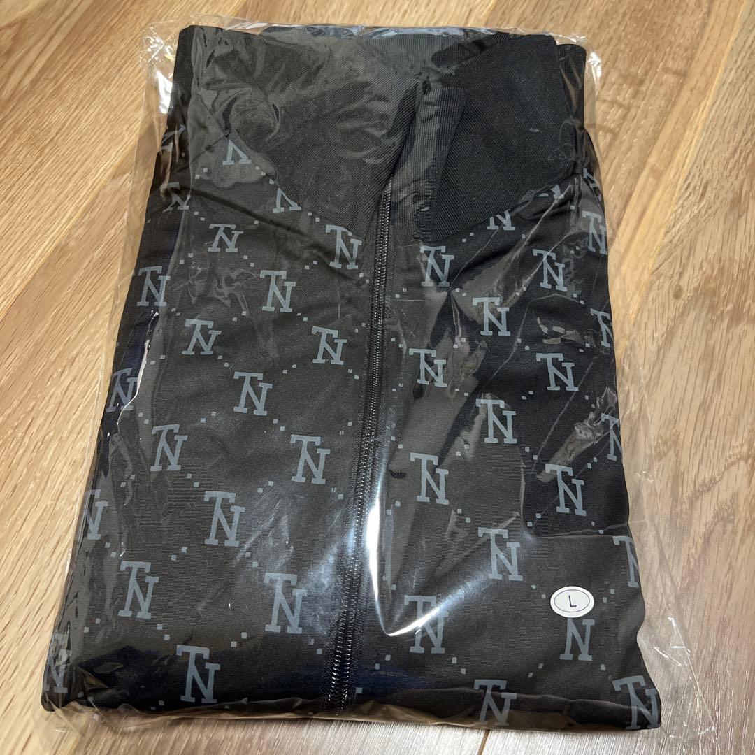 とんねるず トラックジャケット&パンツセット（BLACK）サイズＬ スポーツウェア ジャージ 上下セットスリーストライプス ダブルニット