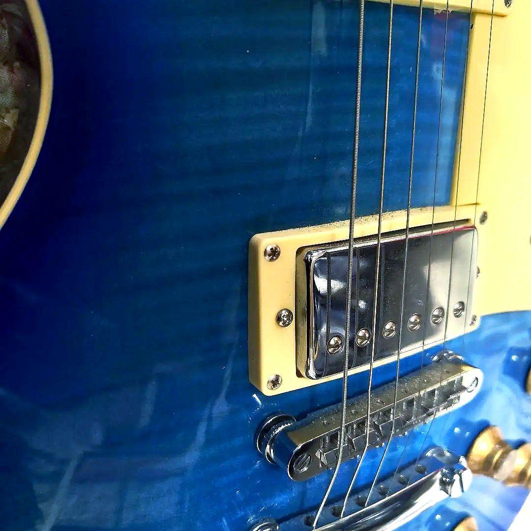 お*ら様 ☆Gibs〇n Les Paul Standard ブルーcopymo