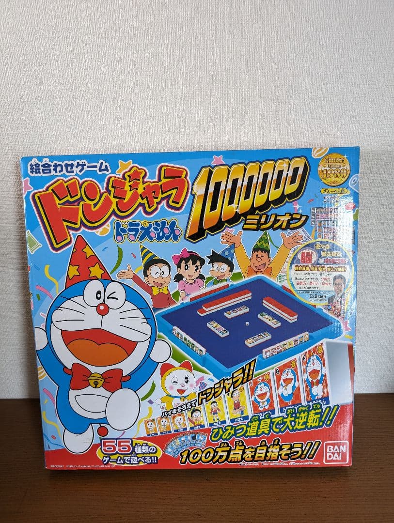 ☆美品【BANDAI】ドンジャラ ドラえもんミリオン1000000 ボードゲーム