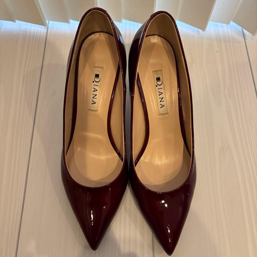 ダイアナ DIANA ワインレッド パンプス ボルドー - メルカリ