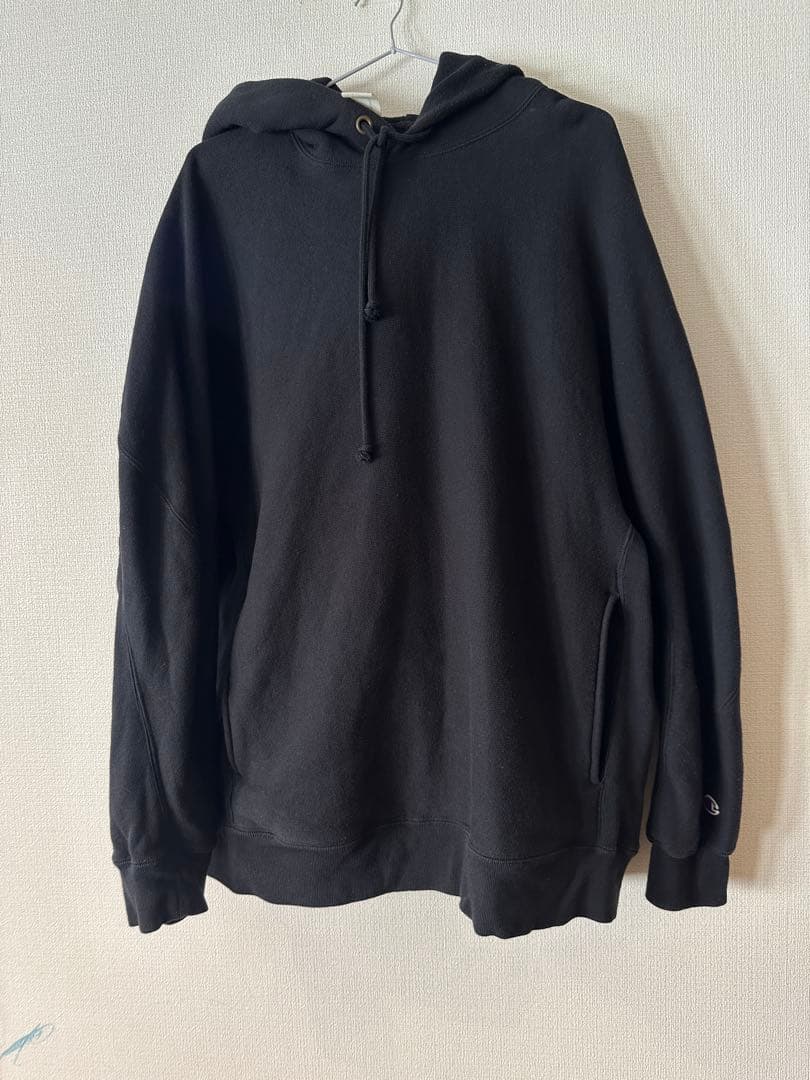 美品N.Hoolywood x ChampionコラボパーカーXL黒 新品 N.HOOLYWOOD x Champion エヌハリウッド チャンピオン 25SS MOCK