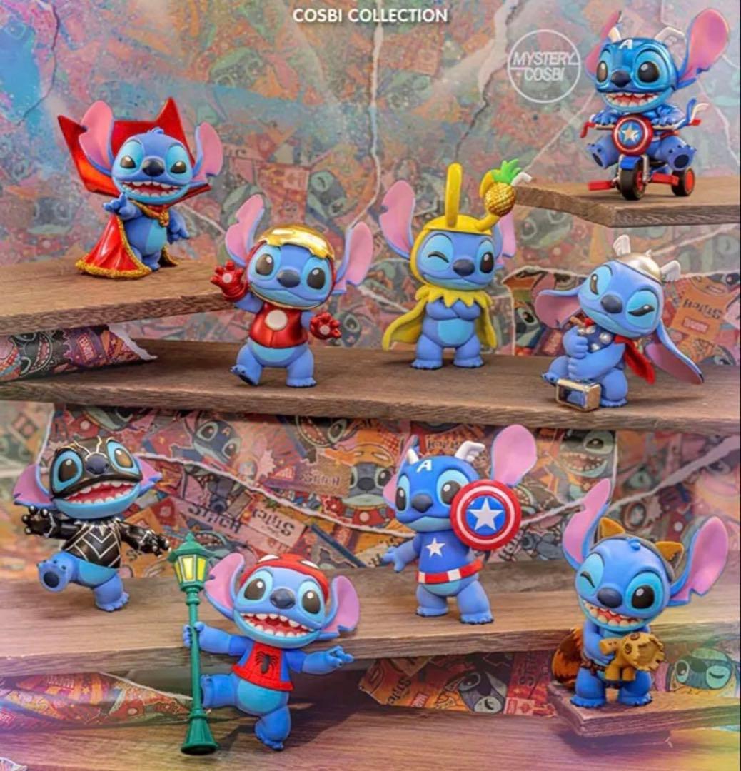 残りわずか《24時間発送》cosbiマーベル×スティッチ8種セット ホットトイズ