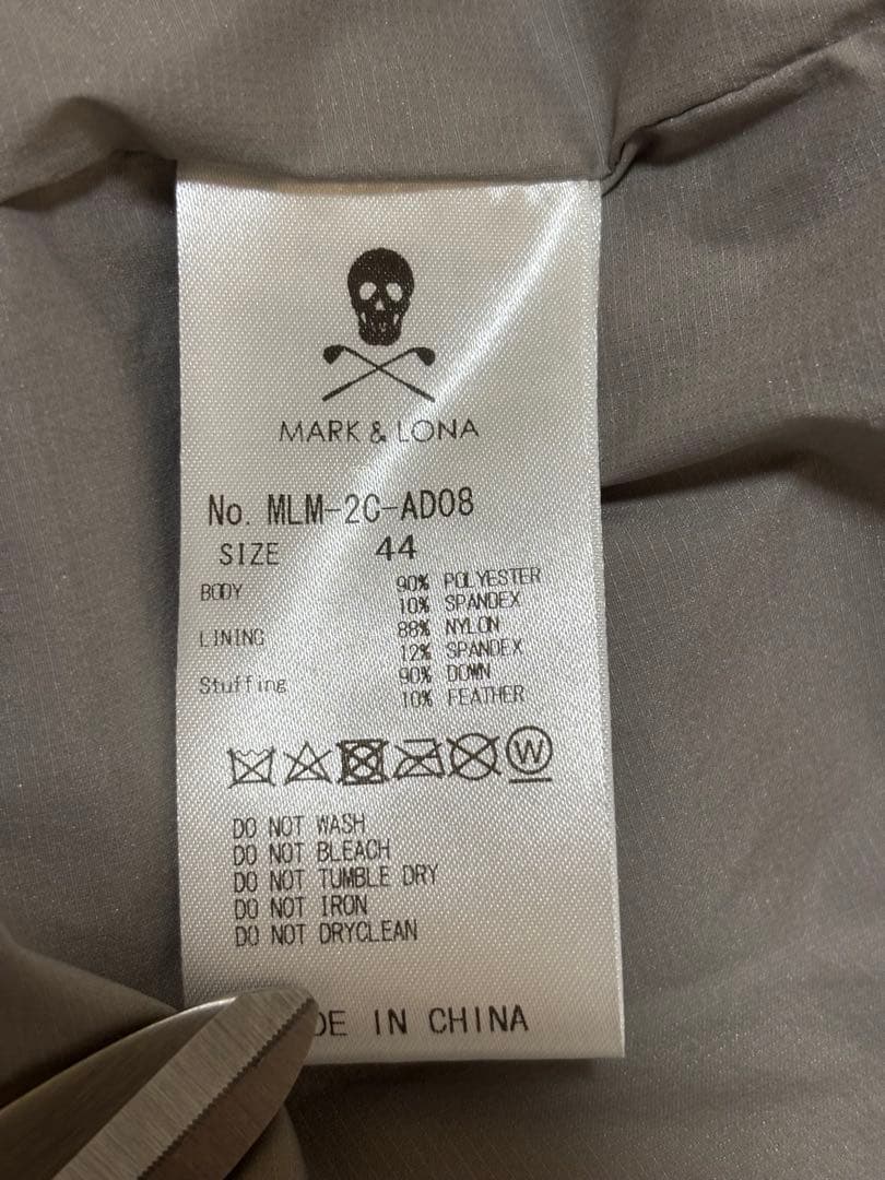 美品】マークアンドロナ ゴルフ ダウンベスト44 エンジ キムタク 木村