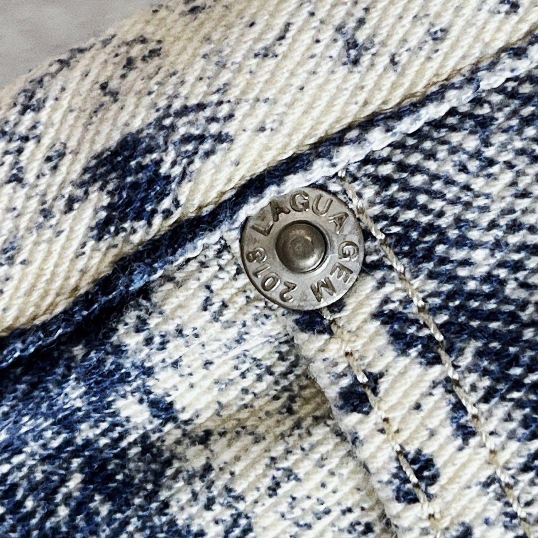 新品】ラグアジェム WASH PRINT FLARE デニム 22 - メルカリ