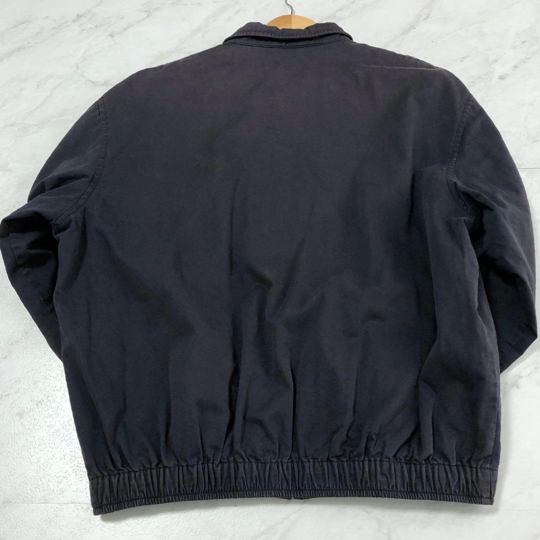 ナス紺】ポロ ラルフローレン スイングトップ チェック ハリントン 90s