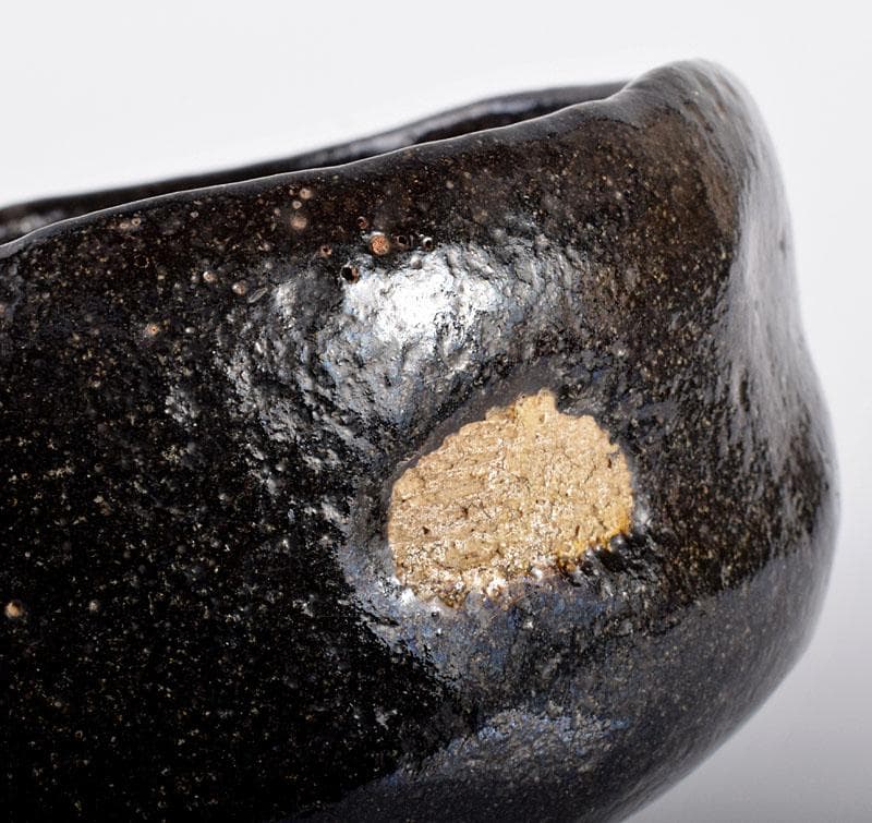 茶道具 長入作 黒楽茶碗 十二代楽吉左衛門弘入極め箱二重箱 F R4243