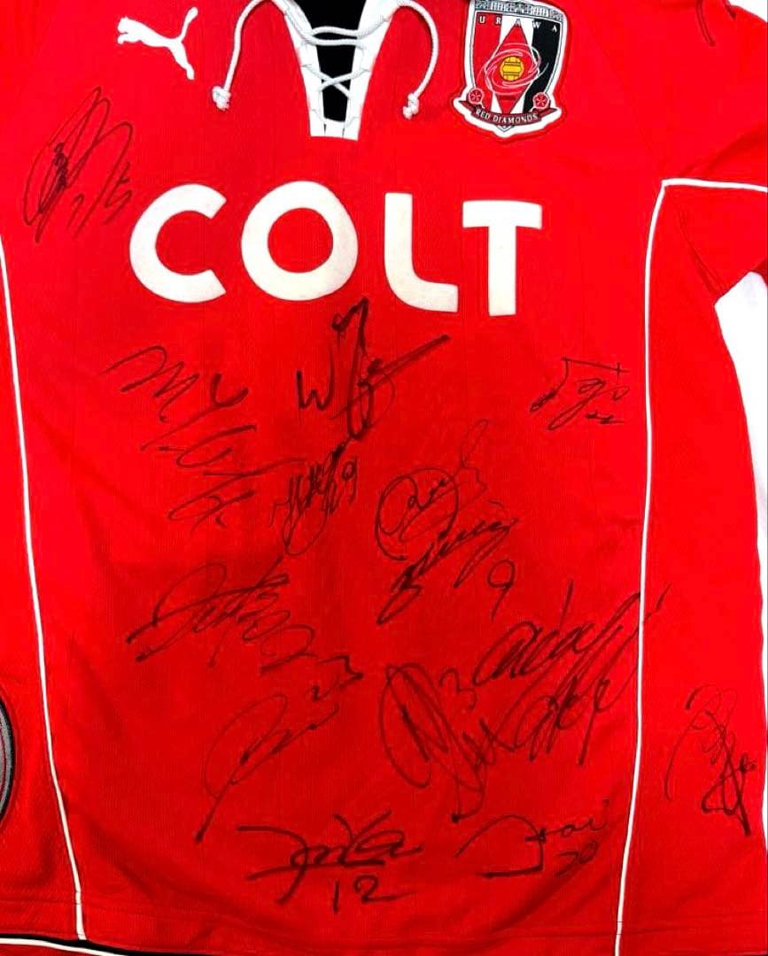 浦和レッズ 直筆サイン入り ユニフォーム タオルマフラー付き - メルカリ